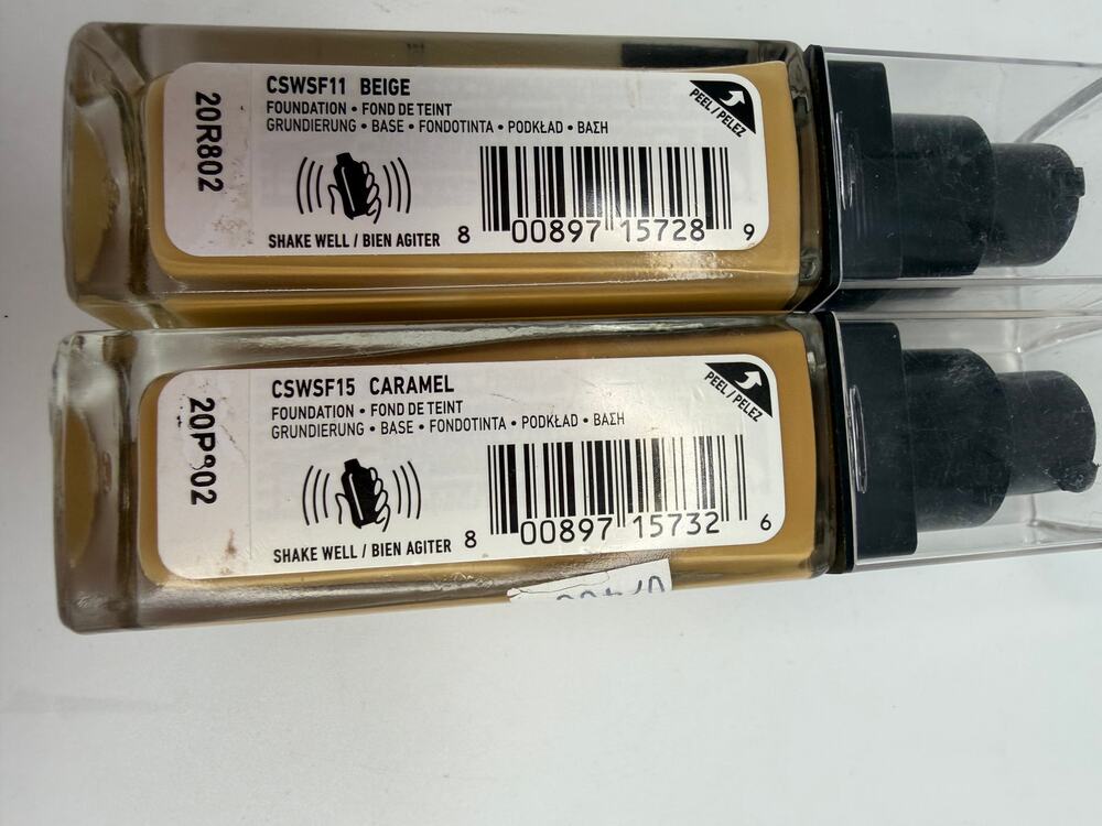 NYX Can't Stop Won't Stop Foundation Lot 2 Beige Caramel Full Coverage 1oz